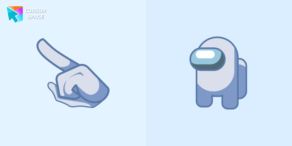 Among Us White Character cursor pack